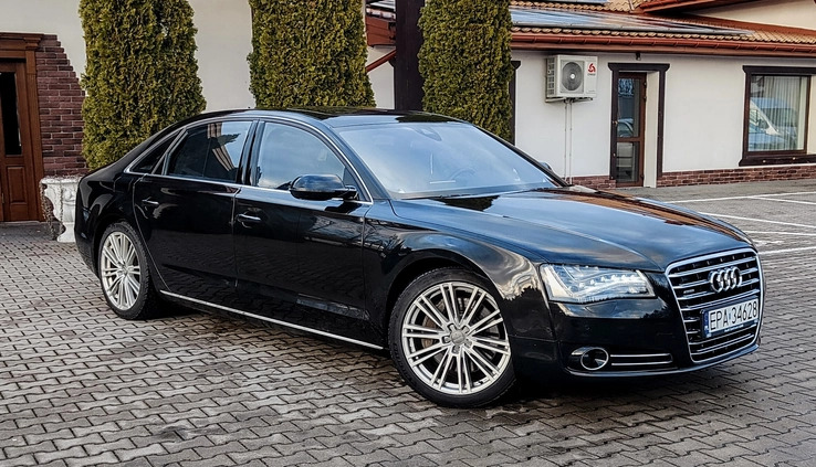 Audi A8 cena 110000 przebieg: 213000, rok produkcji 2013 z Woźniki małe 529